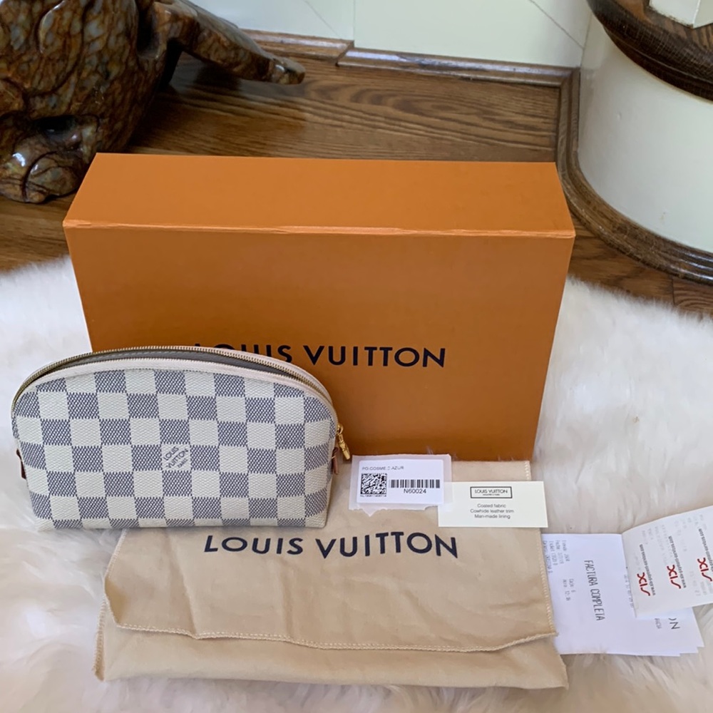 Louis Vuitton Damier Azure cosmetic pouch